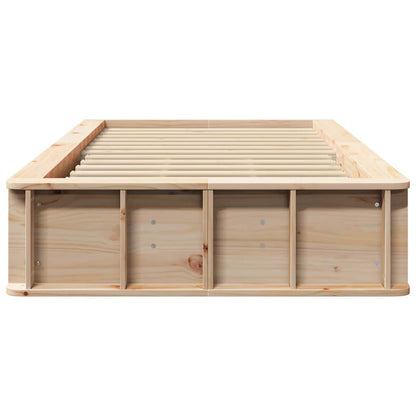 Sengestel Med Opbevaring Brun 90 X 190 Cm Træ - Billede 5