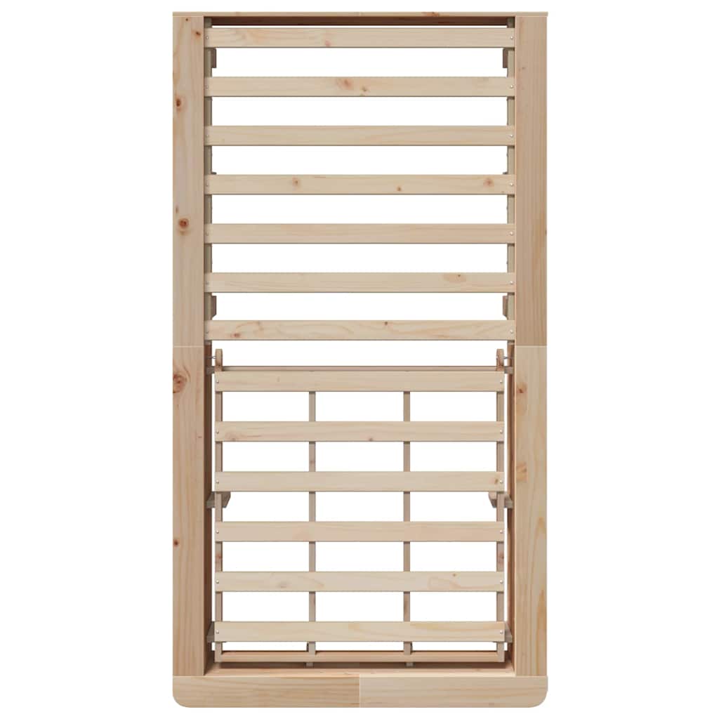 Sengestel Med Opbevaring Brun 90 X 190 Cm Træ - Billede 8