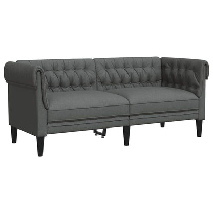 Sofa Sæt Mørkegrå Stof - Billede 4