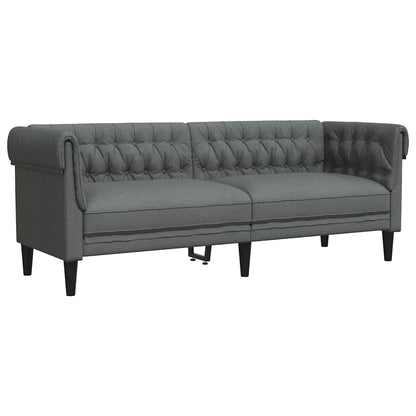 Sofa Sæt Mørkegrå Stof - Billede 5