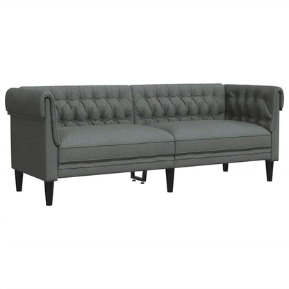 Sofa Sæt Mørkegrå Stof - Billede 6