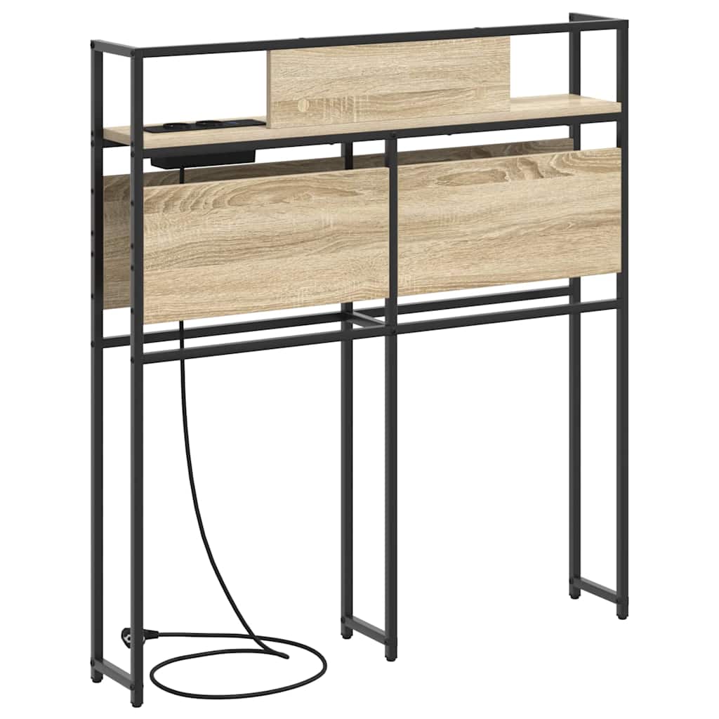 Opbevaringshovedgavl Sonoma-eg 90 Cm Konstrueret Træ - Billede 6