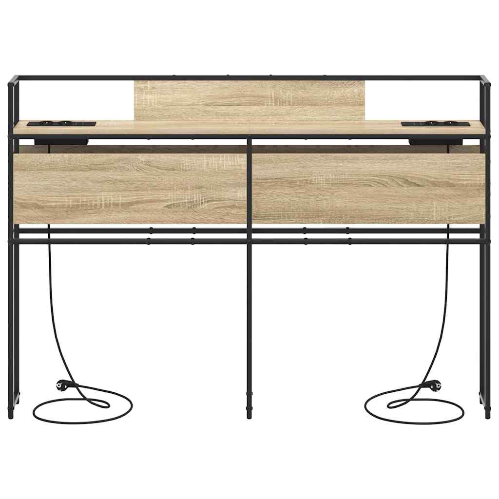 Opbevaringshovedgavl Sonoma-eg 120 Cm Konstrueret Træ - Billede 4