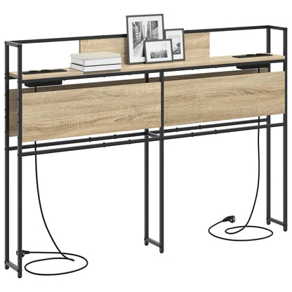 Opbevaringshovedgavl Sonoma-eg 120 Cm Konstrueret Træ - Billede 3