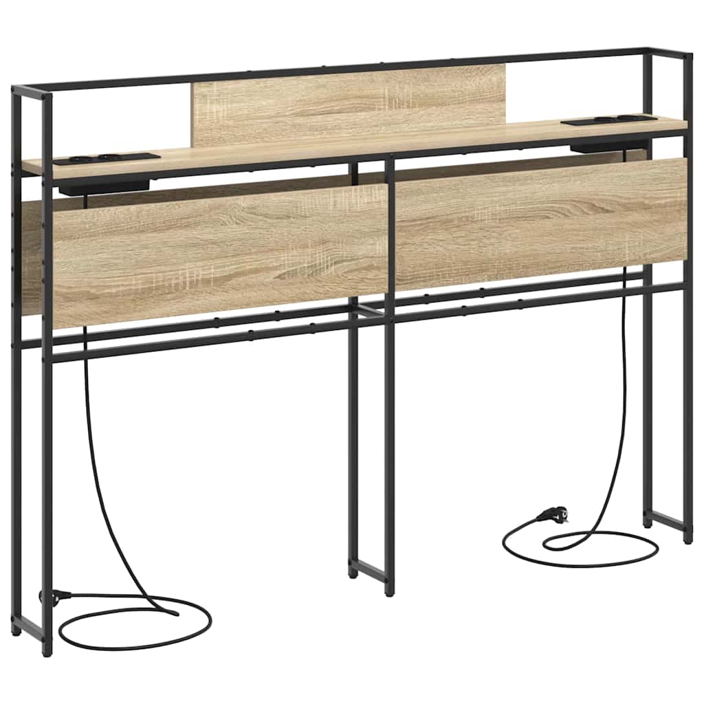 Opbevaringshovedgavl Sonoma-eg 140 Cm Konstrueret Træ - Billede 2