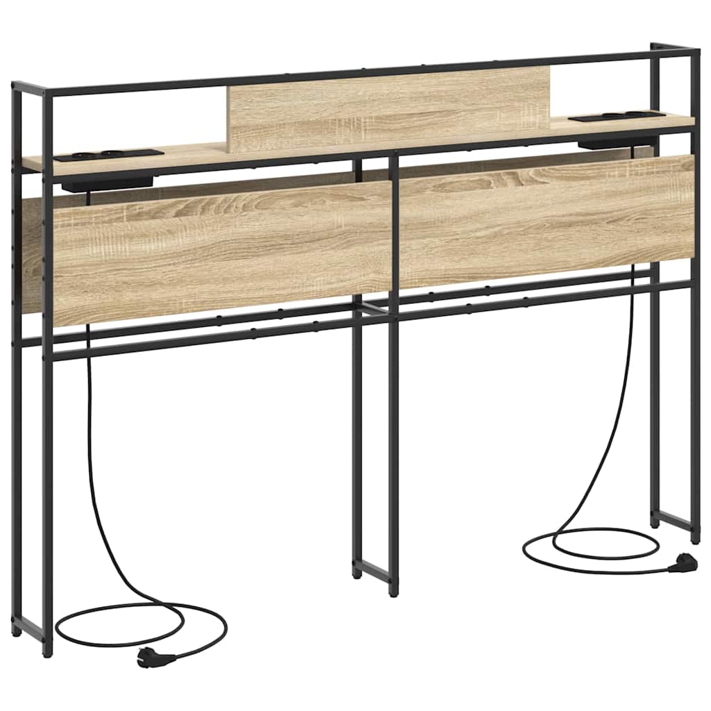 Opbevaringshovedgavl Sonoma-eg 140 Cm Konstrueret Træ - Billede 6