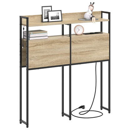 Opbevaringshovedgavl Med Hylde Sonoma-eg 80 Cm Konstrueret Træ - Billede 3