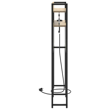 Opbevaringshovedgavl Med Hylde Sonoma-eg 80 Cm Konstrueret Træ - Billede 6