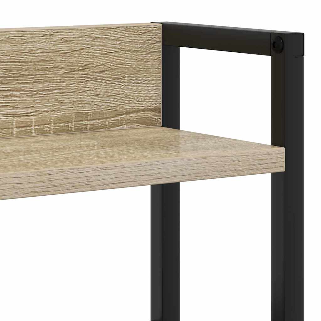 Opbevaringshovedgavl Med Hylde Sonoma-eg 100 Cm Konstrueret Træ - Billede 9
