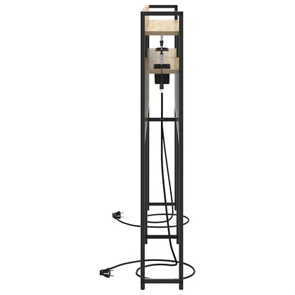 Opbevaringshovedgavl Med Hylde Sonoma-eg 150 Cm Konstrueret Træ - Billede 6