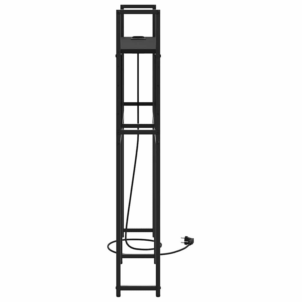 Opbevaringshovedgavl Sort Eg 100 Cm Konstrueret Træ - Billede 5