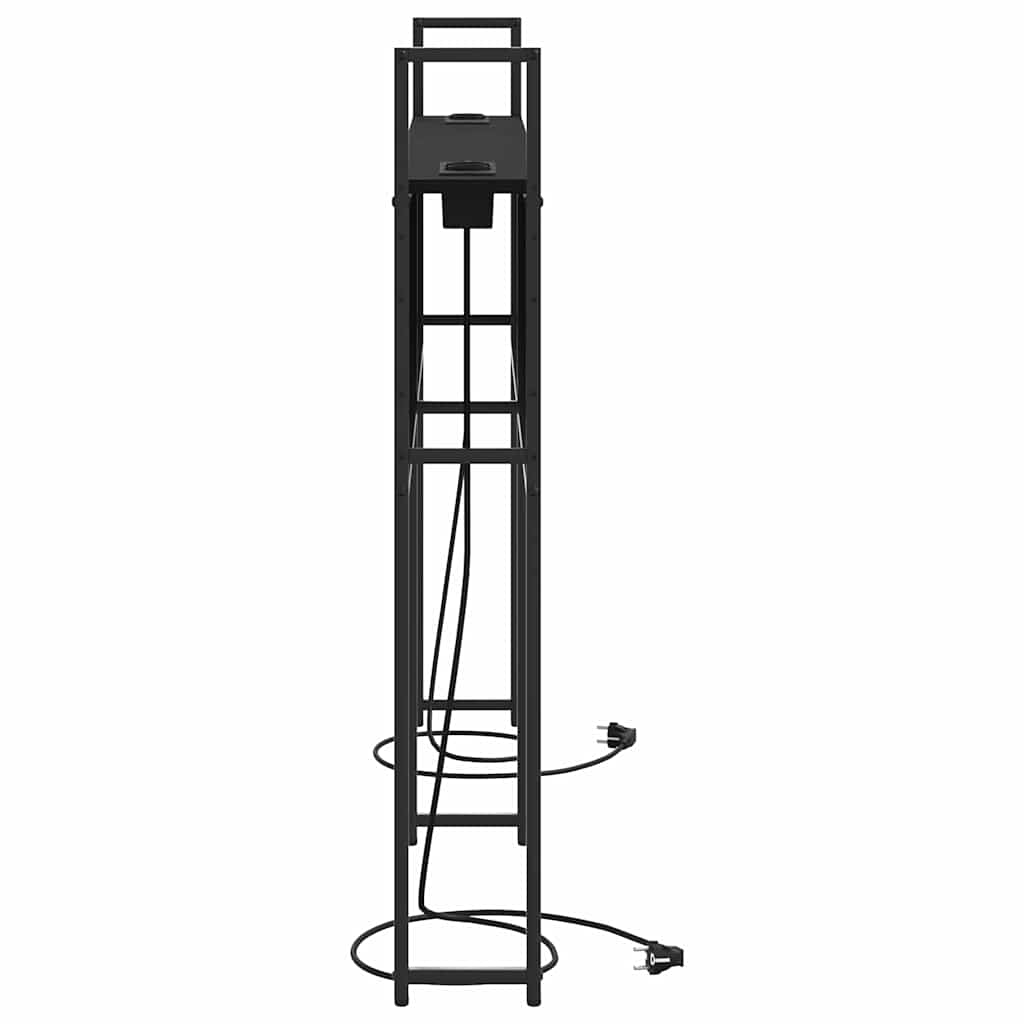 Opbevaringshovedgavl Sort Eg 150 Cm Konstrueret Træ - Billede 5