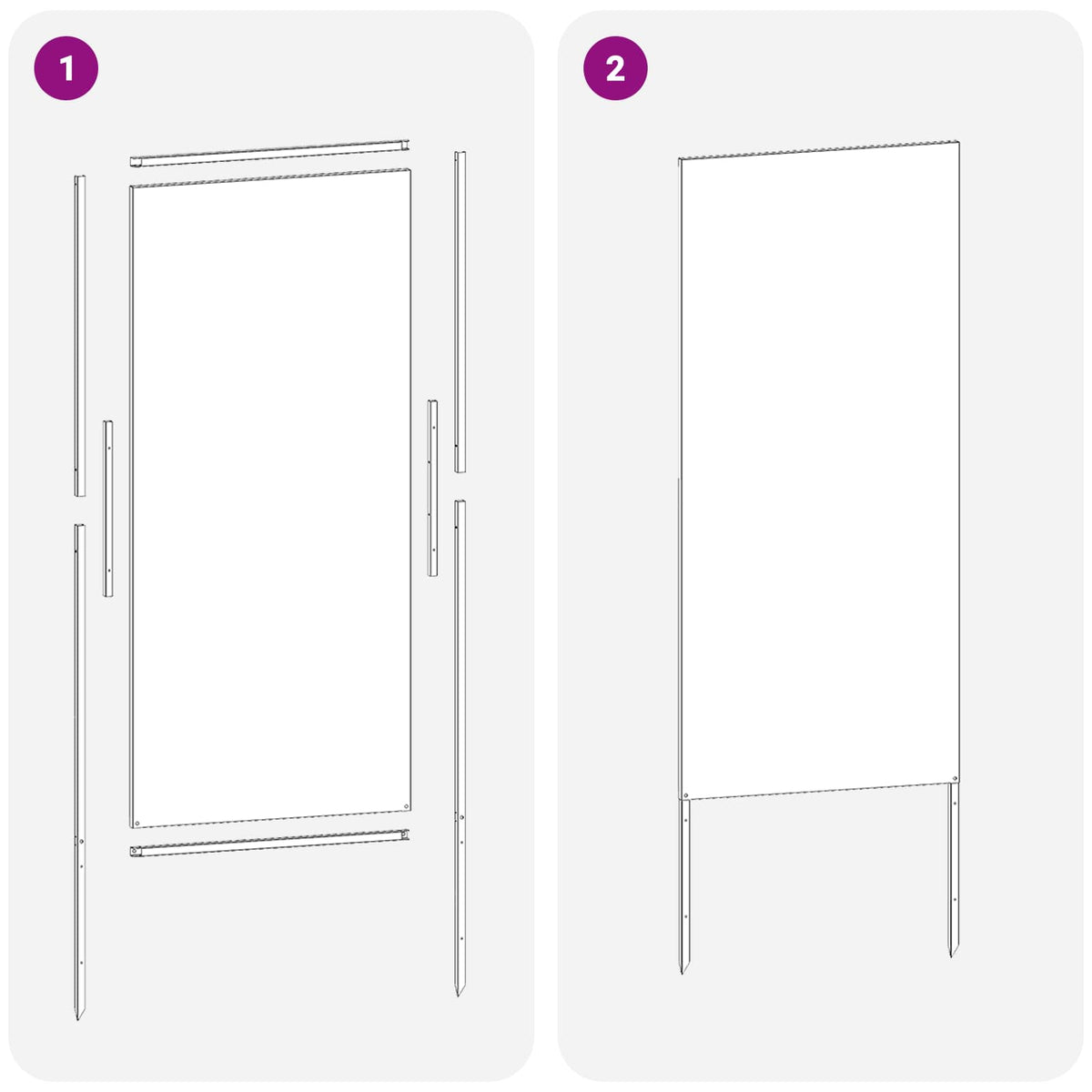 Have Privatliv Skærm Antracit 50 X 140 Cm Koldvalset Stål - Billede 12