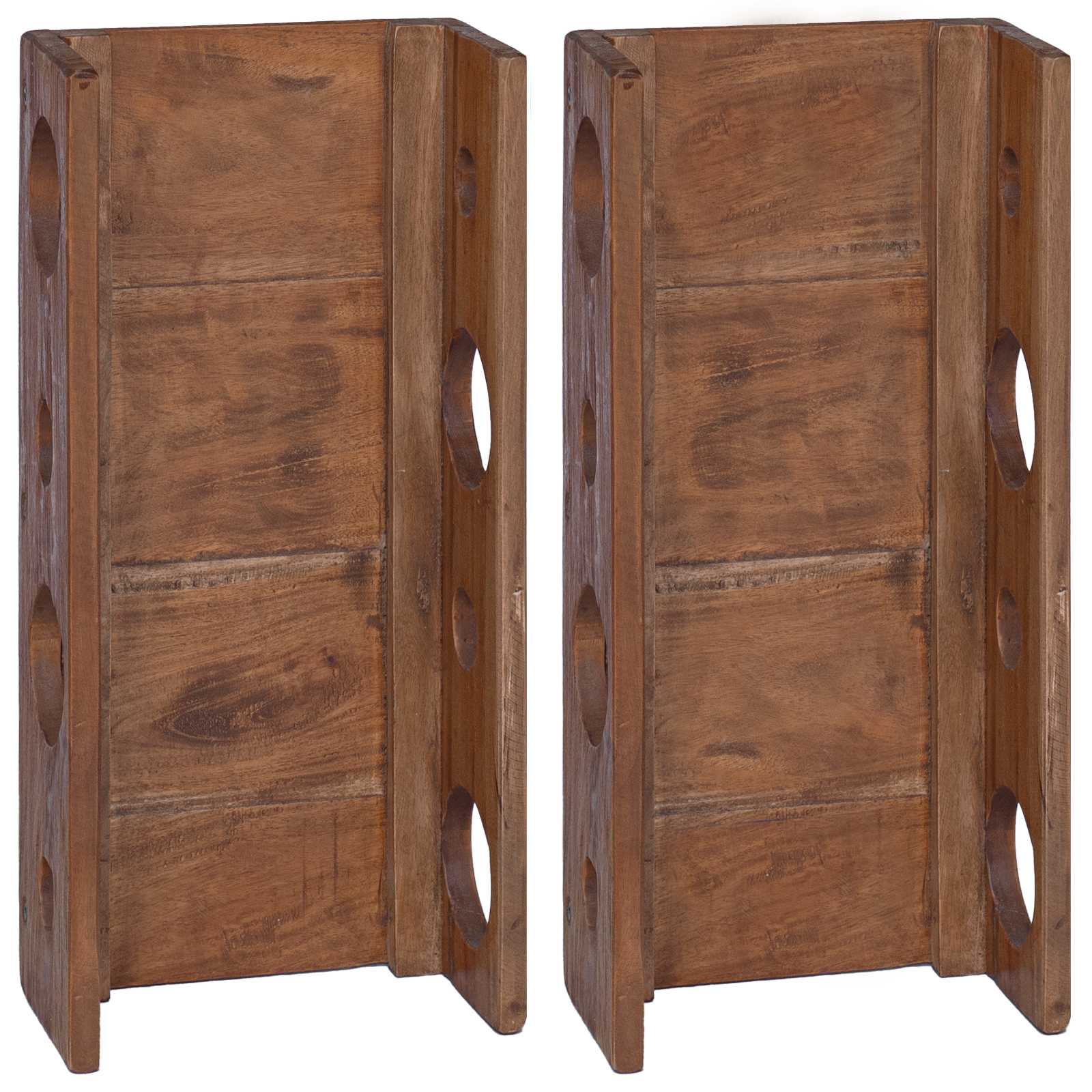 Hylde 24 X 13 X 54 Cm Massiv Mahogni - Billede 2