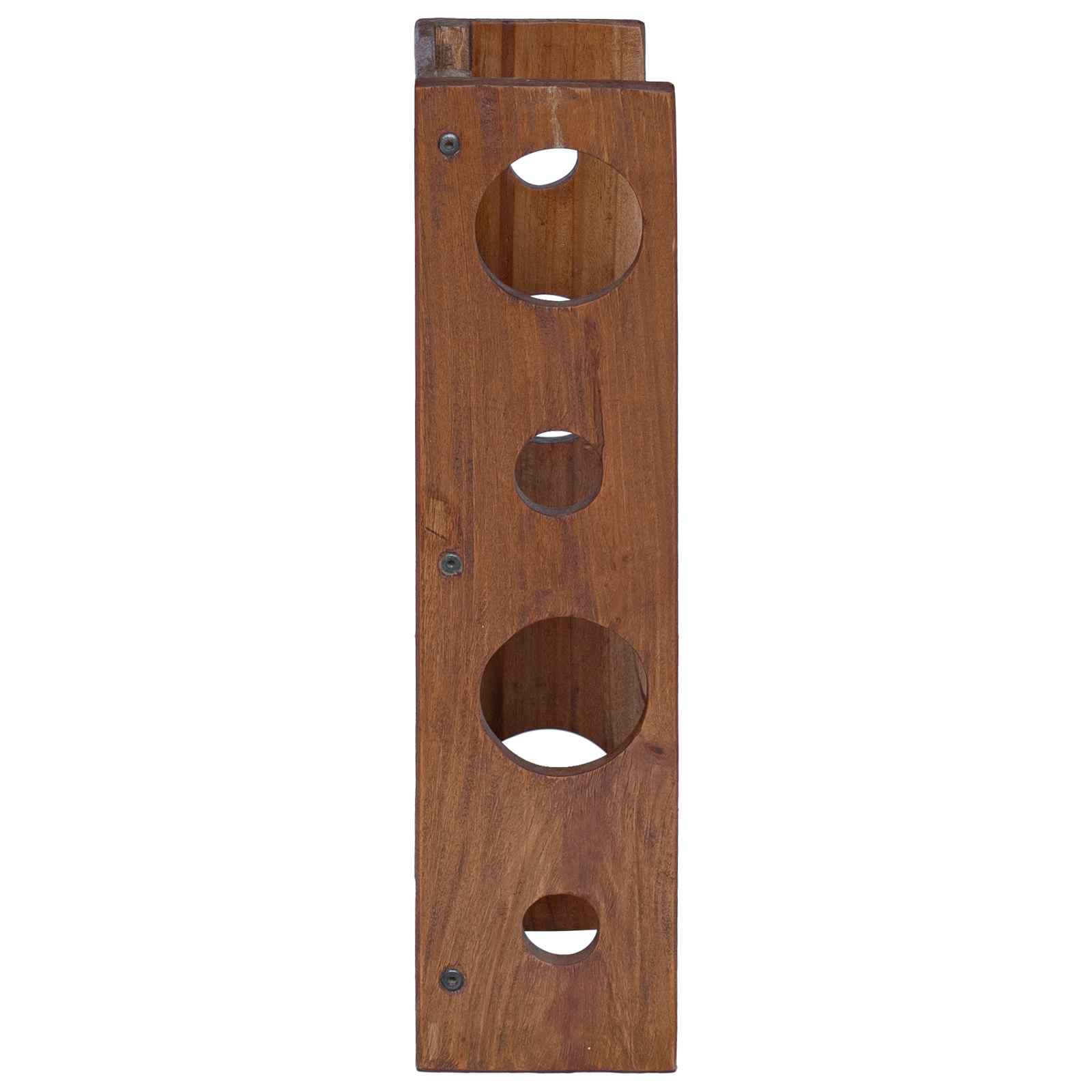 Hylde 24 X 13 X 54 Cm Massiv Mahogni - Billede 7