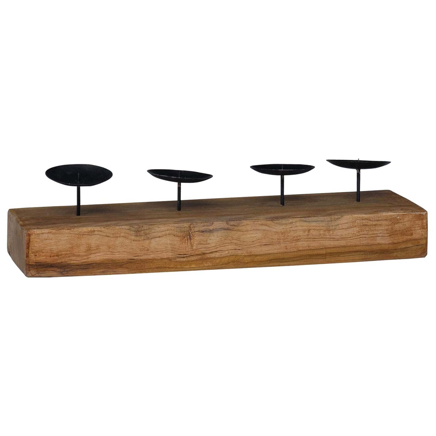 Lysestage Naturfarvet 50 X 15 X 10 Cm Massivt Teaktræ - Billede 2