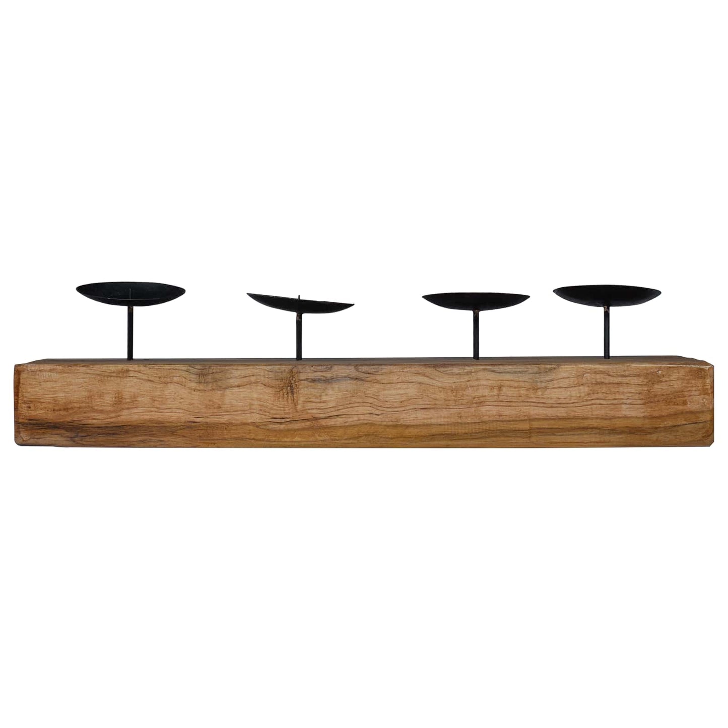 Lysestage Naturfarvet 50 X 15 X 10 Cm Massivt Teaktræ - Billede 5