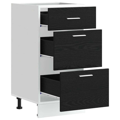 Køkken Base Kabinet Eg 40 X 46 X 81,5 Cm Konstrueret Træ - Billede 4
