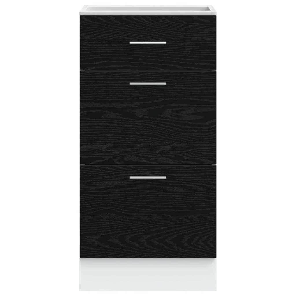 Køkken Base Kabinet Eg 40 X 46 X 81,5 Cm Konstrueret Træ - Billede 5