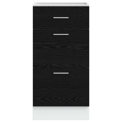 Køkken Base Kabinet Eg 40 X 46 X 81,5 Cm Konstrueret Træ - Billede 5