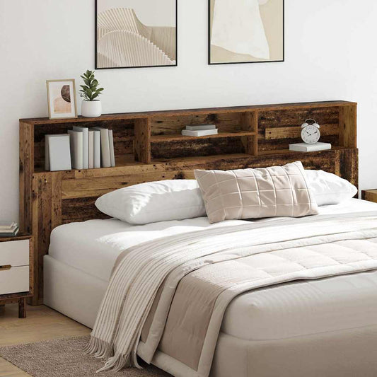 Hovedgærde Skab Gammelt Træ 220 X 19 X 101,5 Cm Konstrueret Træ - Hovedbillede