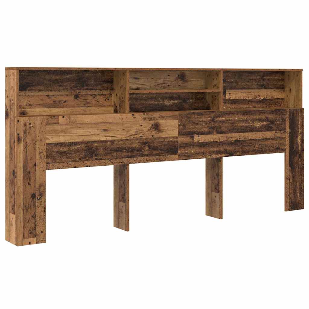 Hovedgærde Skab Gammelt Træ 220 X 19 X 101,5 Cm Konstrueret Træ - Billede 2