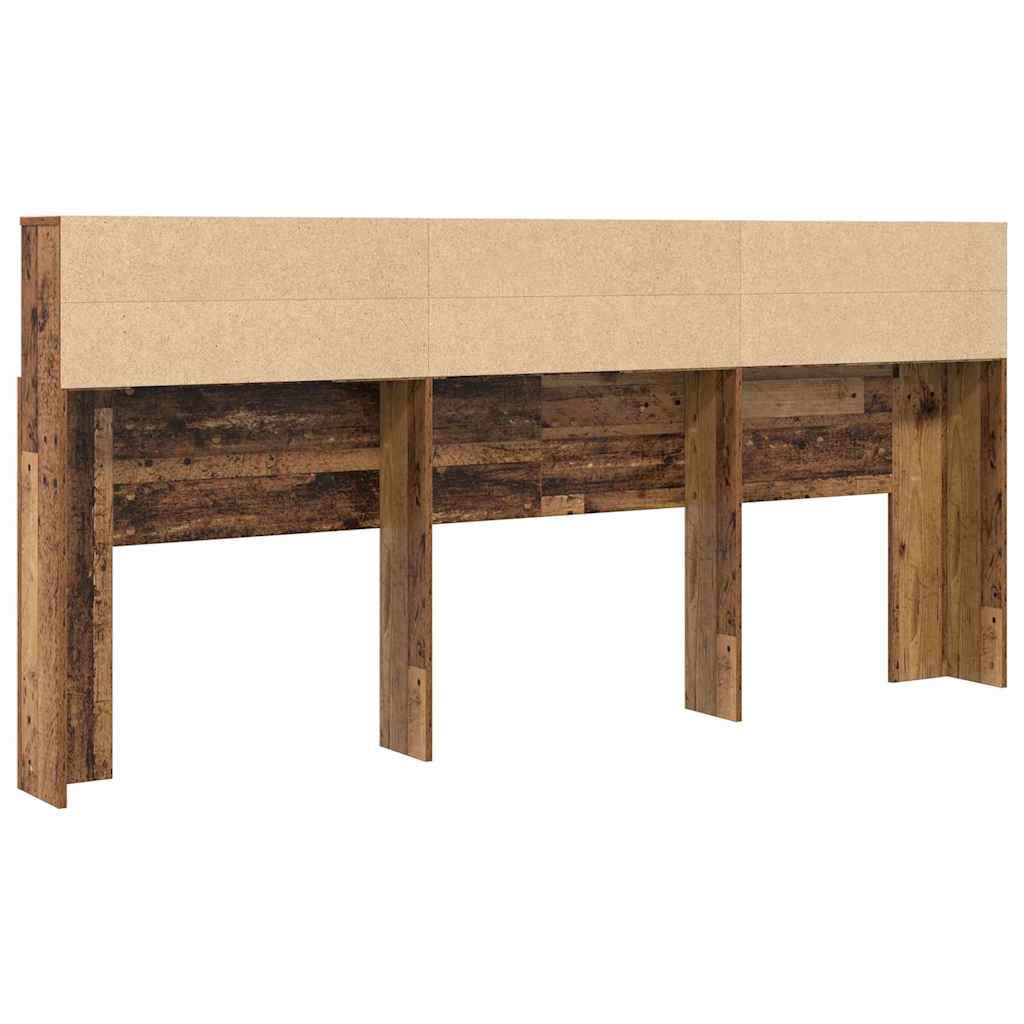 Hovedgærde Skab Gammelt Træ 220 X 19 X 101,5 Cm Konstrueret Træ - Billede 7