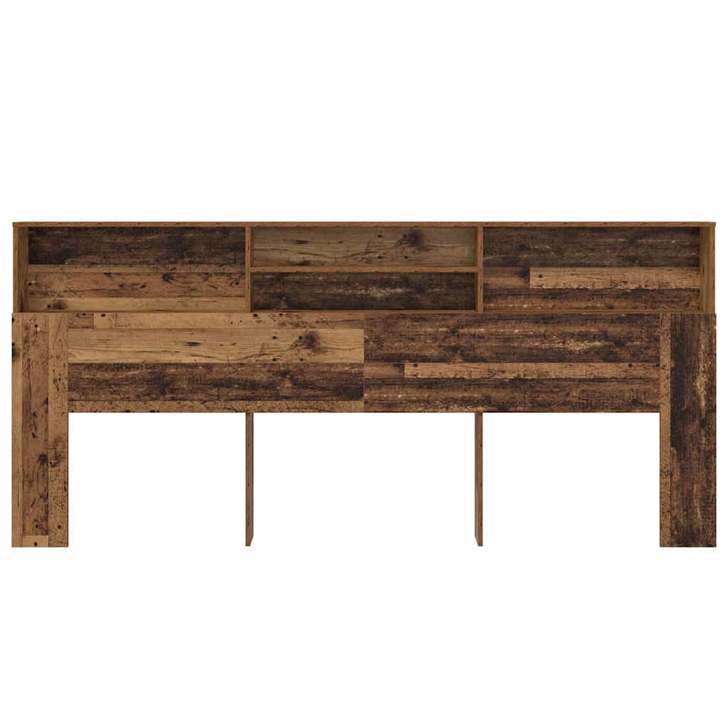 Hovedgærde Skab Gammelt Træ 220 X 19 X 101,5 Cm Konstrueret Træ - Billede 5