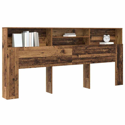 Hovedgærde Skab Gammelt Træ 220 X 19 X 101,5 Cm Konstrueret Træ - Billede 3