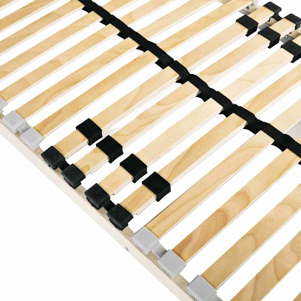 Senge Med Lærkestruktur Brun 70 190 Cm Massivt Bøgetræ - Billede 4