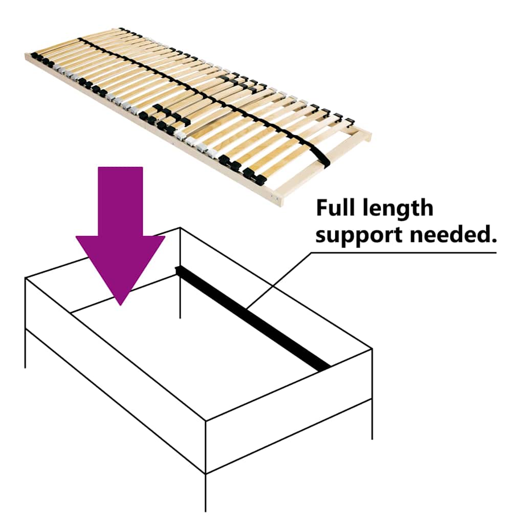 Senge Med Lærkestruktur Brun 70 190 Cm Massivt Bøgetræ - Billede 5