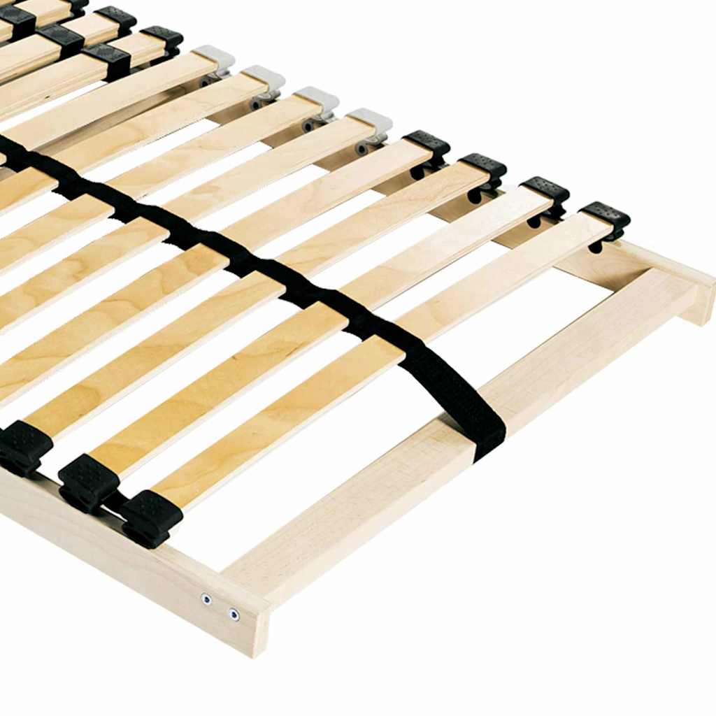 Senge Med Lærkestruktur Brun 140 190 Cm Massivt Bøgetræ - Billede 3