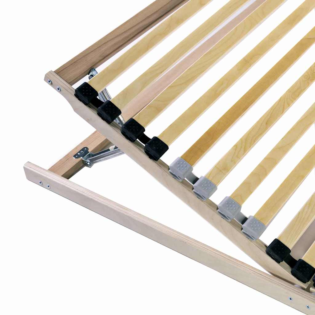 Senge Med Lærkestruktur Brun 90 190 Cm Massivt Bøgetræ - Billede 3