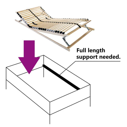 Senge Med Lærkestruktur Brun 90 190 Cm Massivt Bøgetræ - Billede 5