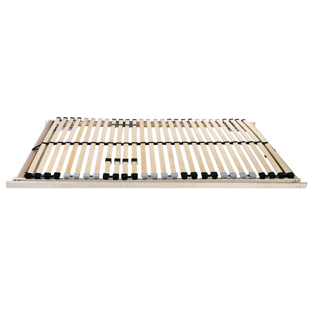 Senge Med Lærkestruktur Brun 90 190 Cm Massivt Bøgetræ - Billede 2