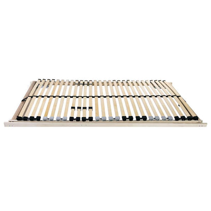 Senge Med Lærkestruktur Brun 90 190 Cm Massivt Bøgetræ - Billede 2