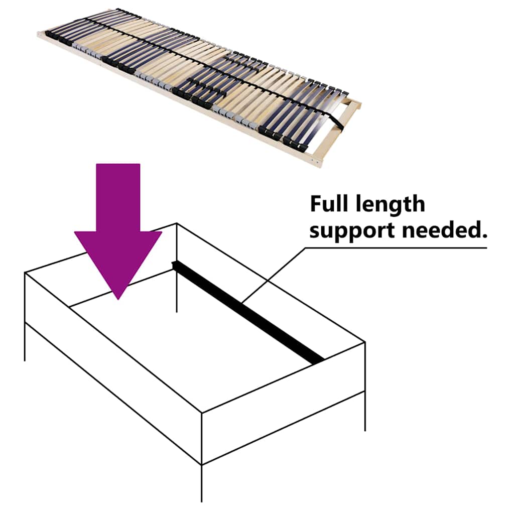 Lamelbund Brun 90 X 190 Cm Massivt Bøgetræ - Billede 6