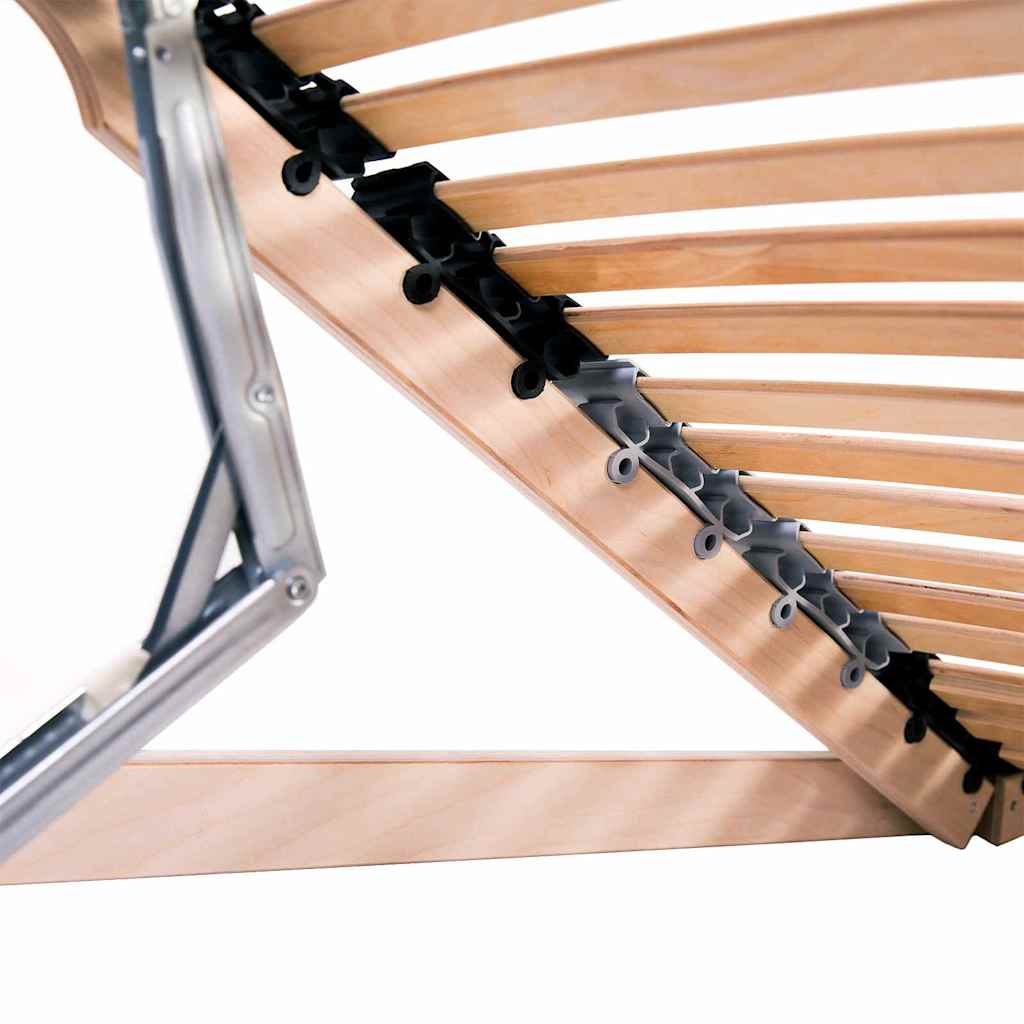 Lamelbund Brun 90 X 190 Cm Massivt Bøgetræ - Billede 4