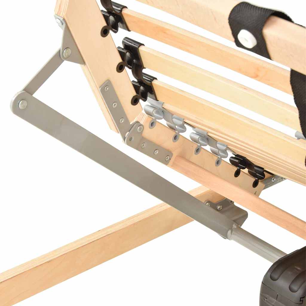 Senge Med Lærkestruktur Brun 90 190 Cm Massivt Bøgetræ - Billede 4