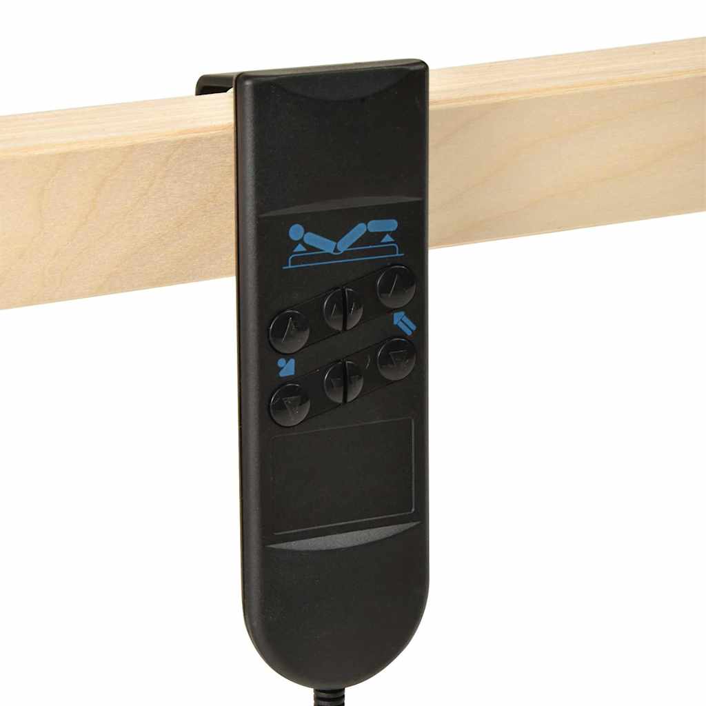 Senge Med Lærkestruktur Brun 90 190 Cm Massivt Bøgetræ - Billede 5