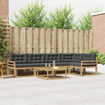 Udendørs Sofagruppe Med Pude 6 Dele - Variant 3386481