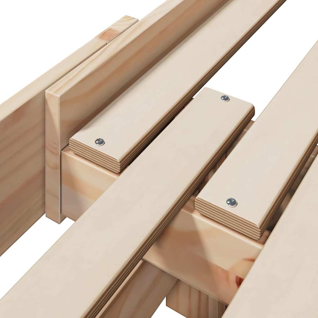 Udvidelig Sengestel Til Børn Andet Brun 80 X 130 / 165 / 200 Cm - Billede 9