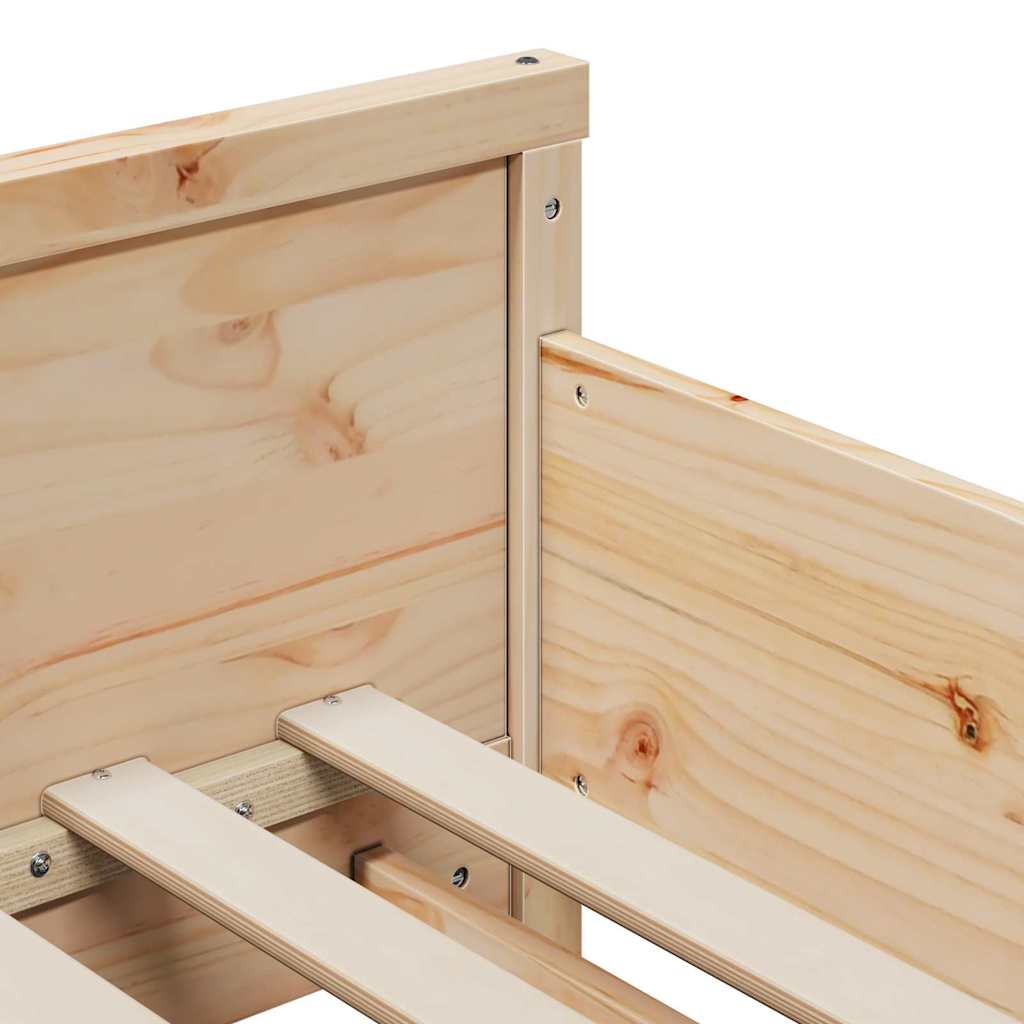 Udvidelig Sengestel Til Børn Andet Brun 80 X 130 / 165 / 200 Cm - Billede 10