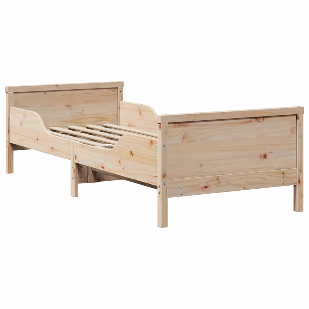 Udvidelig Sengestel Til Børn Andet Brun 80 130 / 165 / 200 Cm - Billede 8