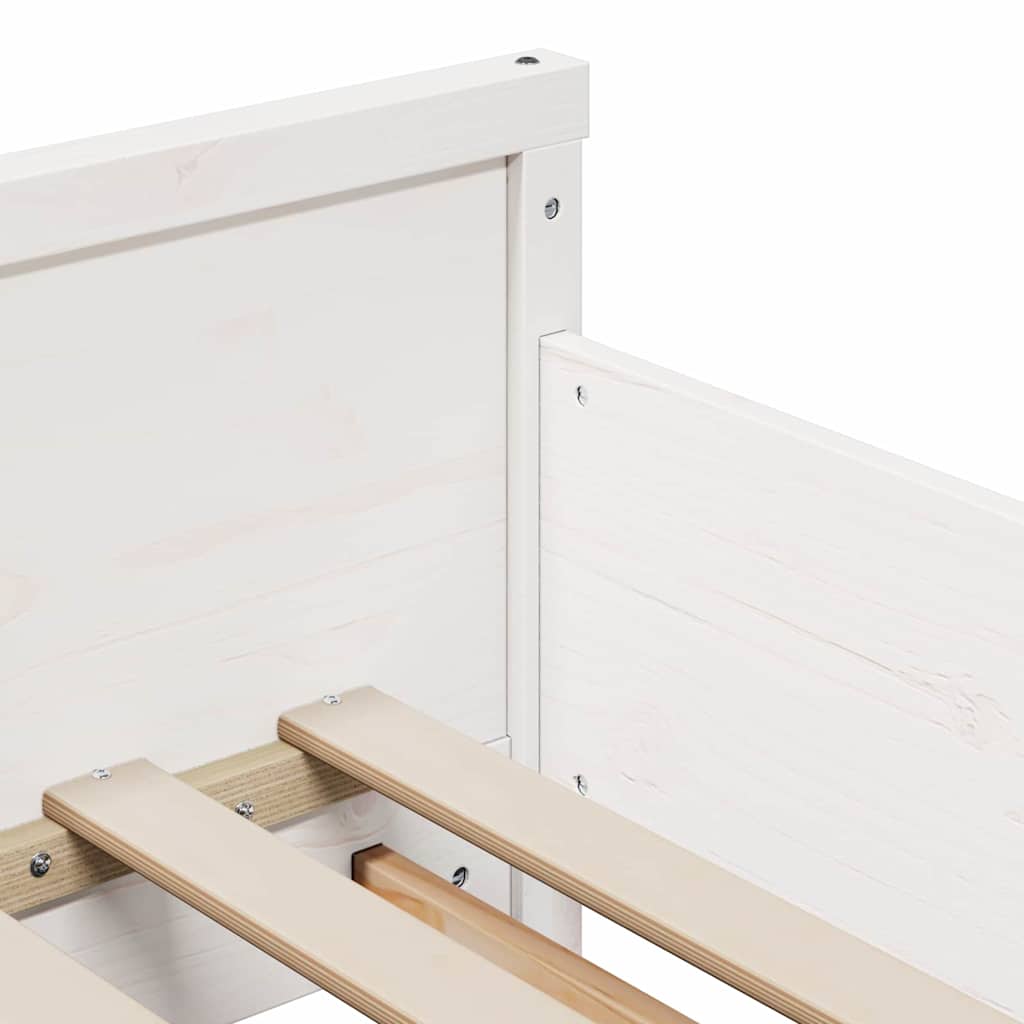 Udvidelig Sengestel Til Børn Other Hvid 80 X 130 / 165 / 200 Cm - Billede 10