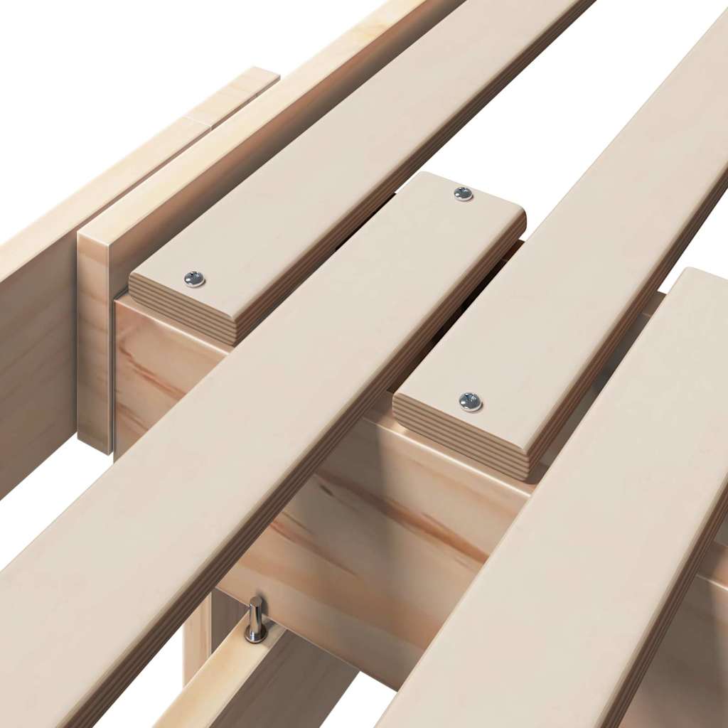 Udvidelig Sengestel Til Børn Other Brun 80 X 130 / 165 / 200 Cm - Billede 9