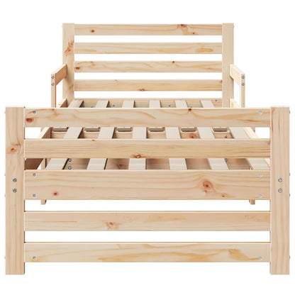 Udvidelig Sengestel Til Børn Other Brun 80 130 / 165 / 200 Cm - Billede 6