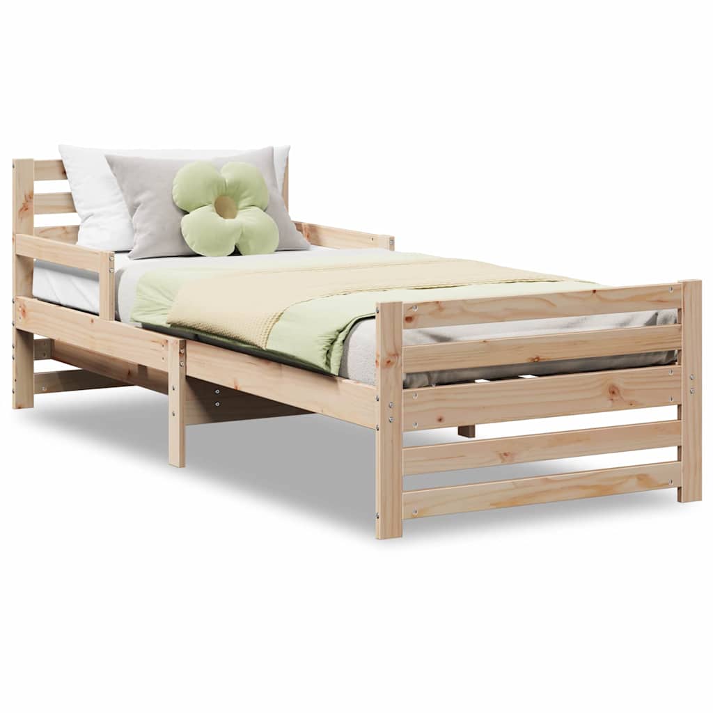 Udvidelig Sengestel Til Børn Other Brun 80 130 / 165 / 200 Cm - Billede 4