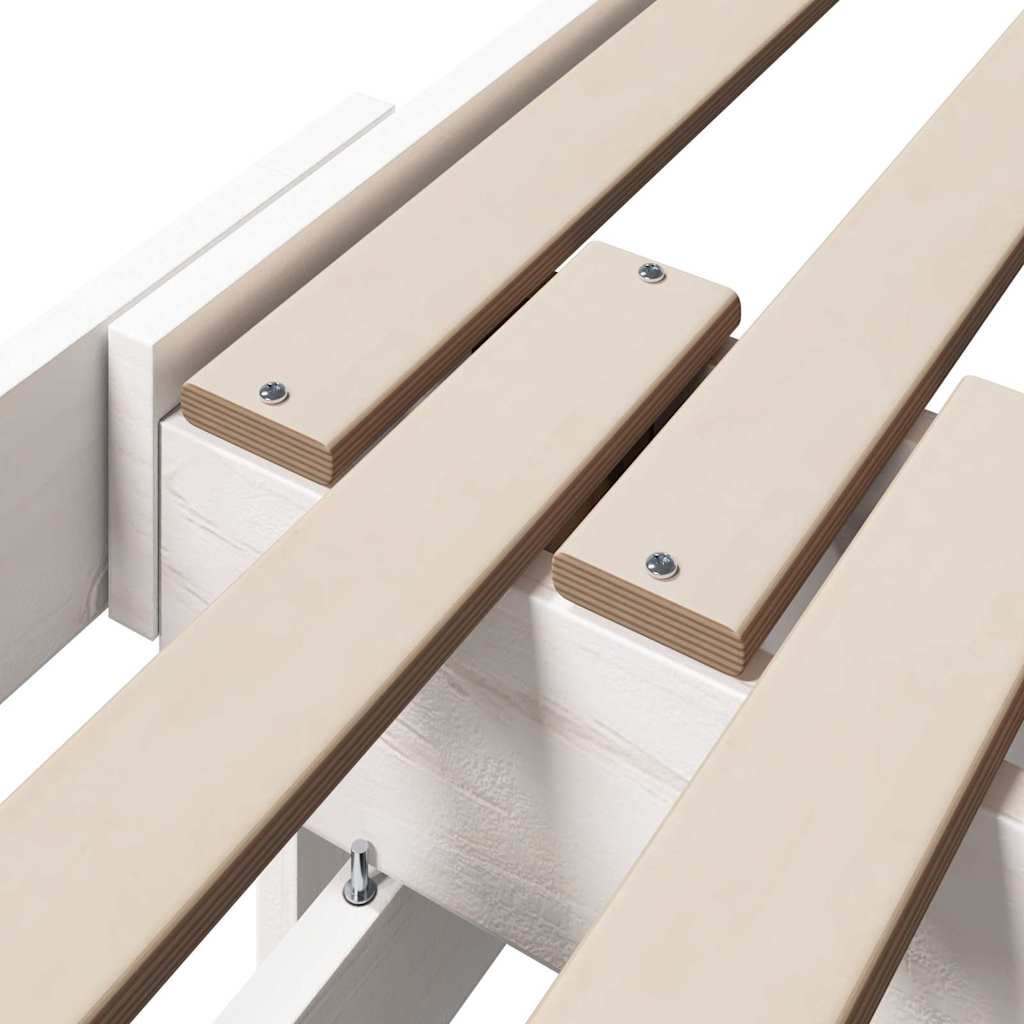 Udvidelig Sengestel Til Børn Other Hvid 80 X 130 / 165 / 200 Cm - Billede 9