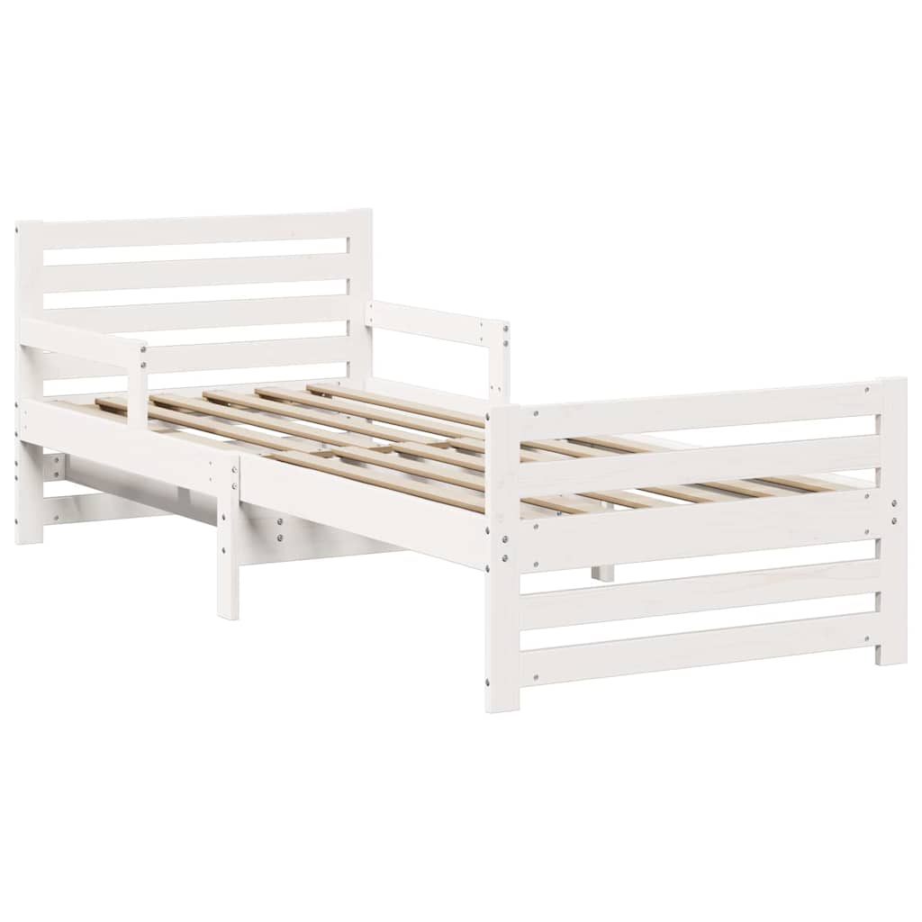 Udvidelig Sengestel Til Børn Other Hvid 80 130 / 165 / 200 Cm - Billede 2